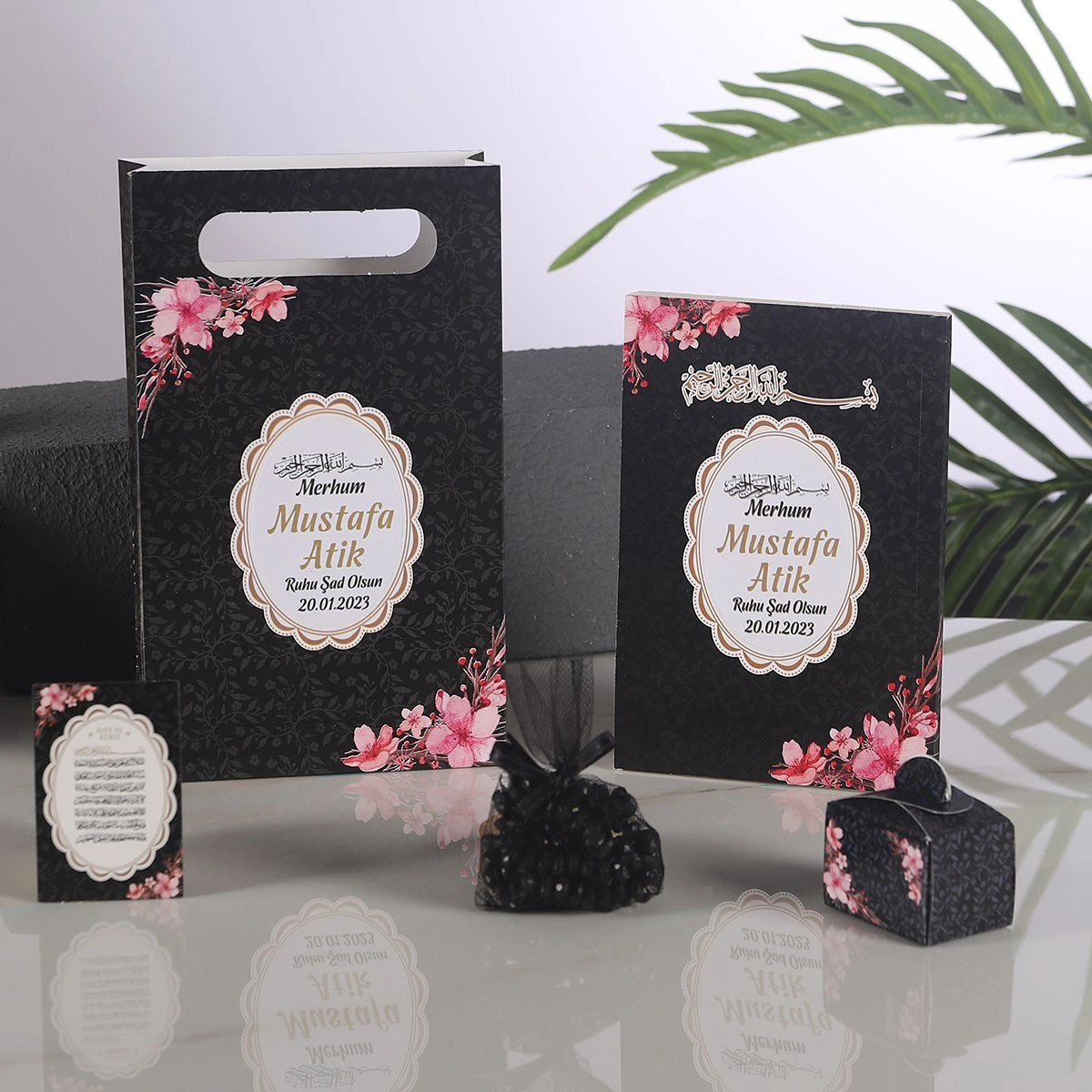 Çiçek Siyah 5 li Mevlid Seti