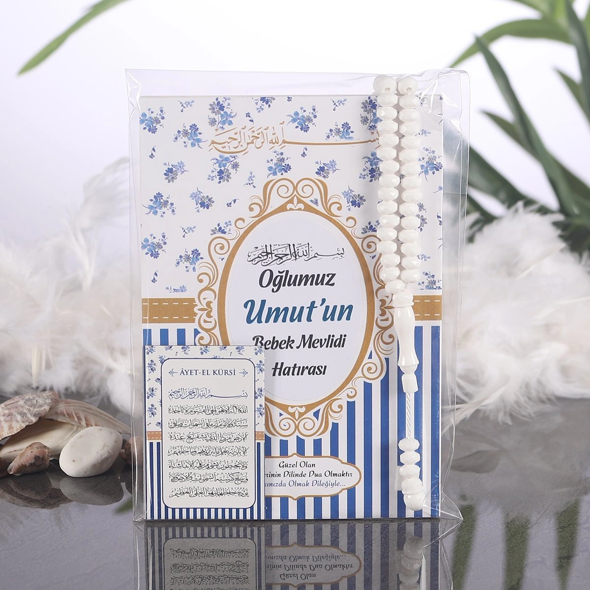 Çizgi Lacivert OPP + Yasin + Magnet + Tesbih