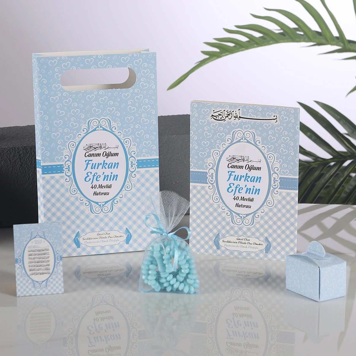 Kalp Mavi 5 li Mevlid Seti