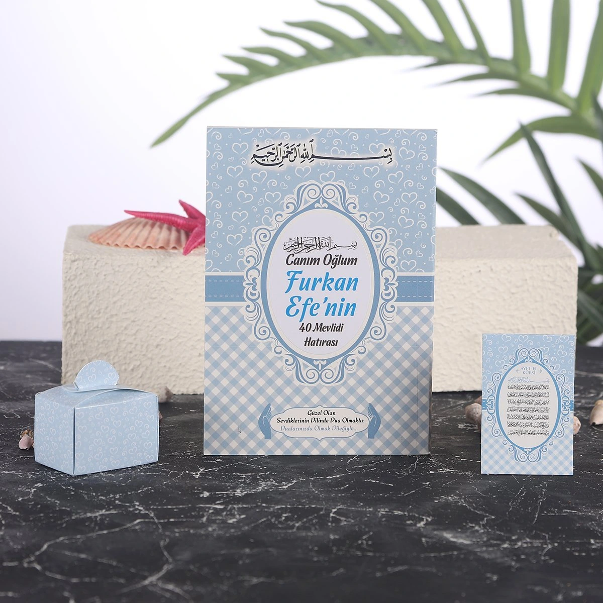 Kalp Mavi Yasin + Lokumluk + Magnet