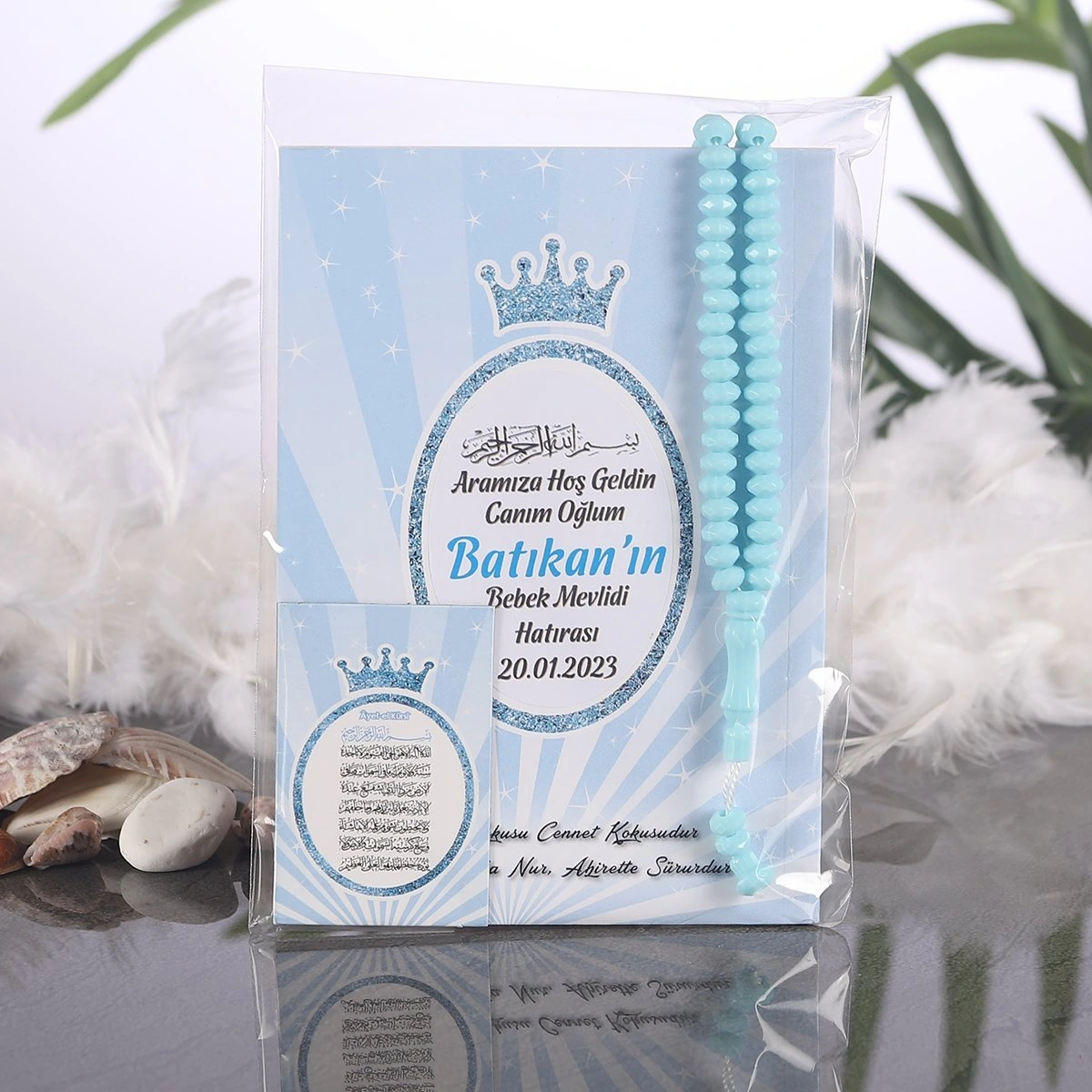 Taç Mavi OPP + Yasin + Magnet + Tesbih