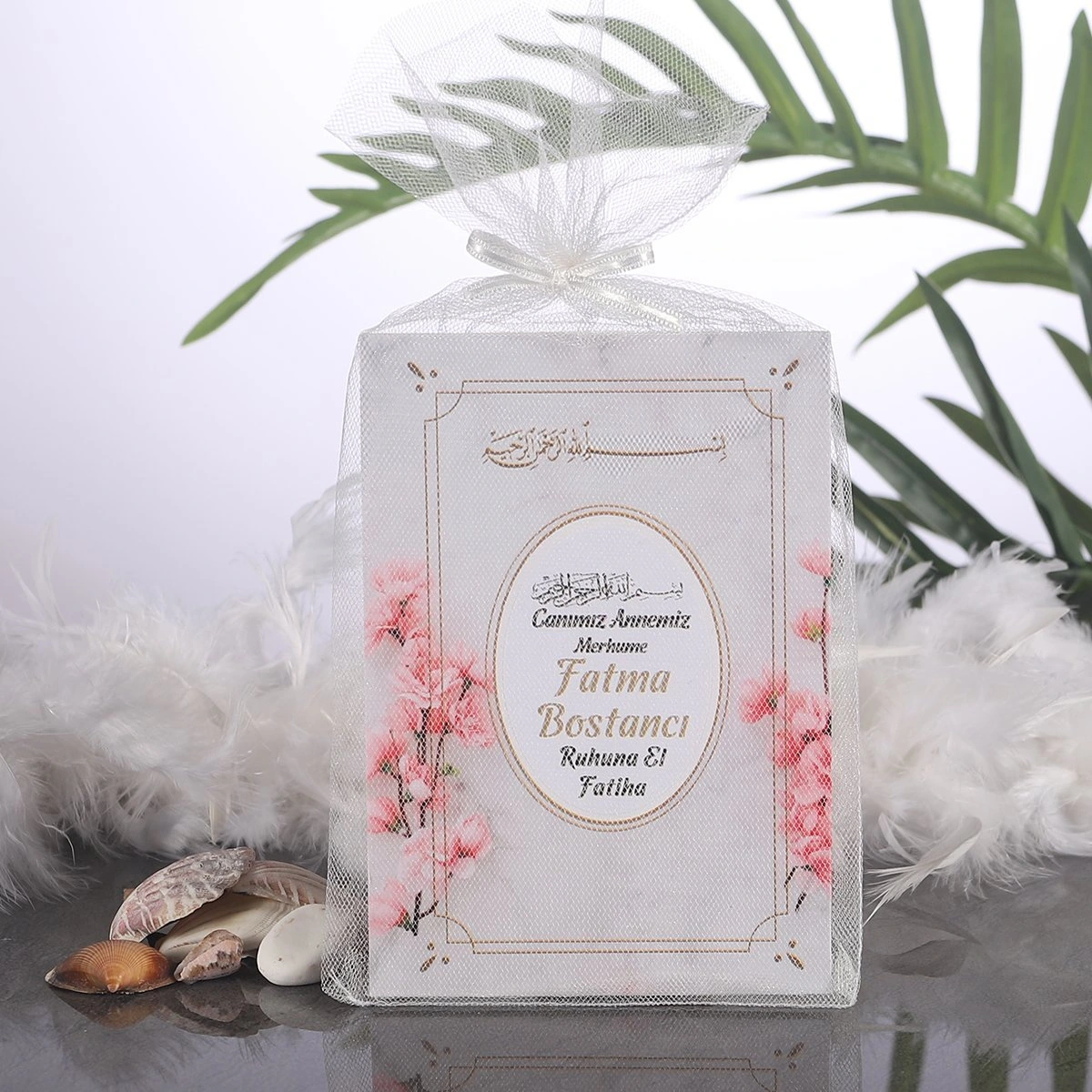 Zerafet Pembe Tül Kese + Yasin