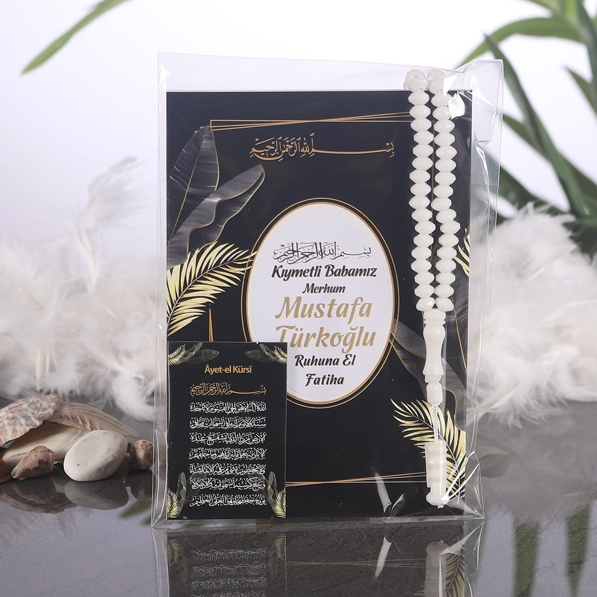 Zerafet Siyah OPP + Yasin + Magnet + Tesbih