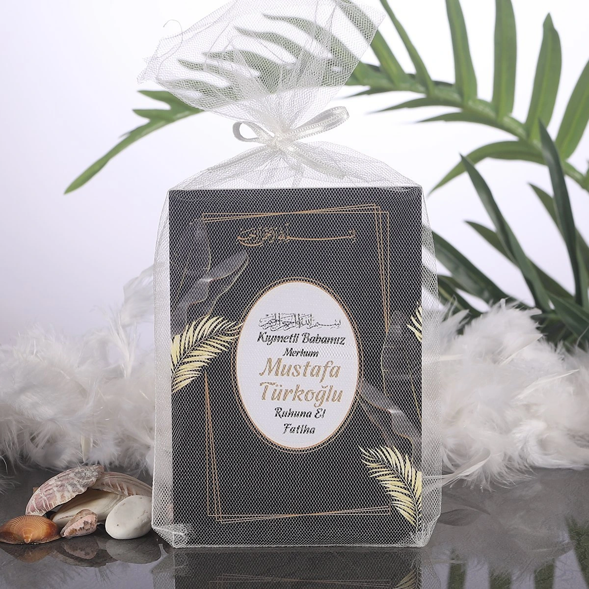 Zerafet Siyah Tül Kese + Yasin