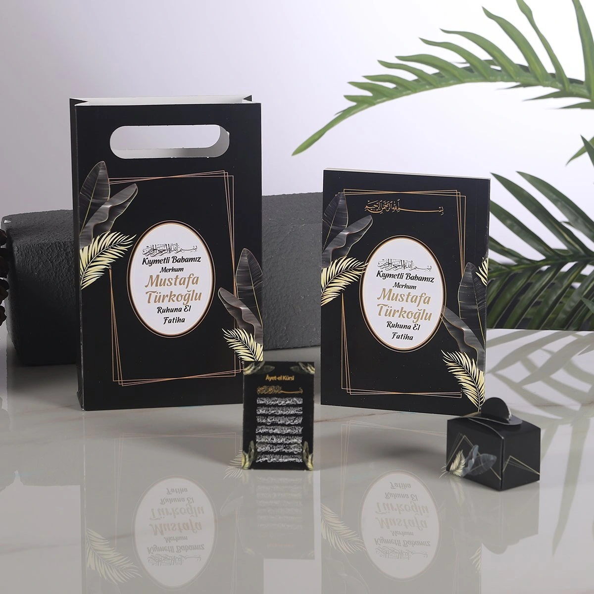 Zerafet Siyah Yasin + Çanta + Lokumluk + Magnet