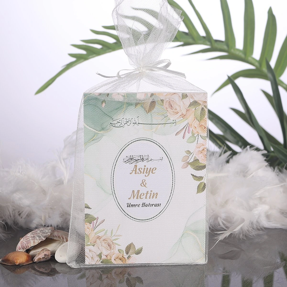 Zerafet Yeşil Tül Kese + Yasin