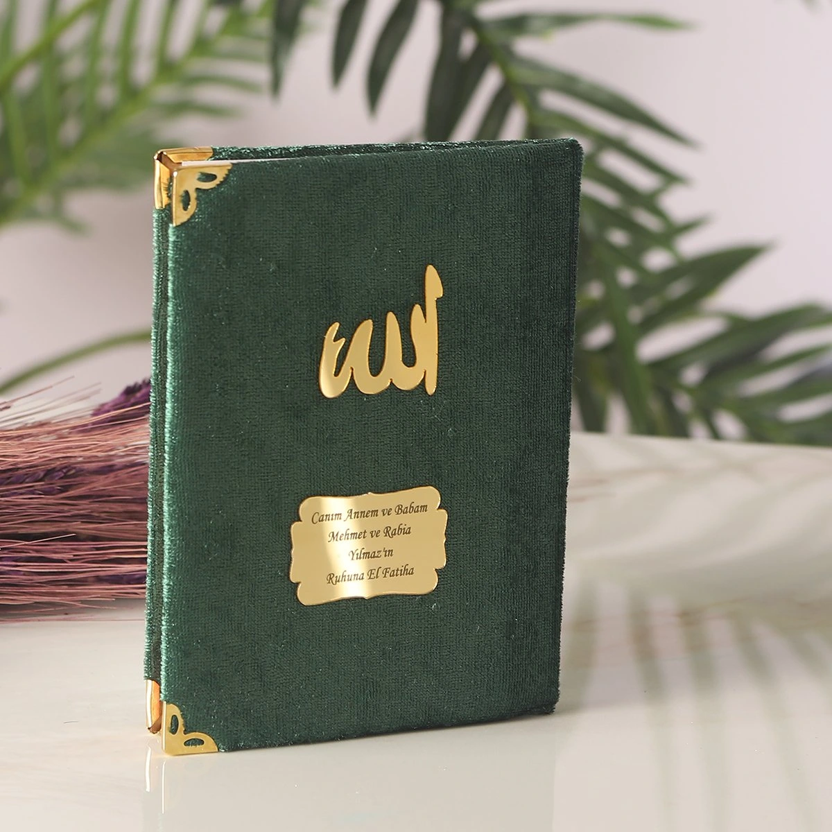 64 Sayfa Zümrüt Kadife Yasin