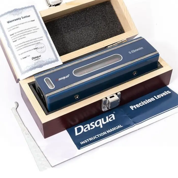 Dasqua 200mm Hassas Düz Makine Su Terazisi 0.02