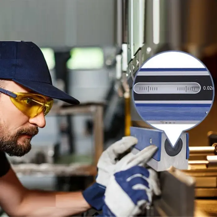 Dasqua 200mm Hassas Düz Makine Su Terazisi 0.02