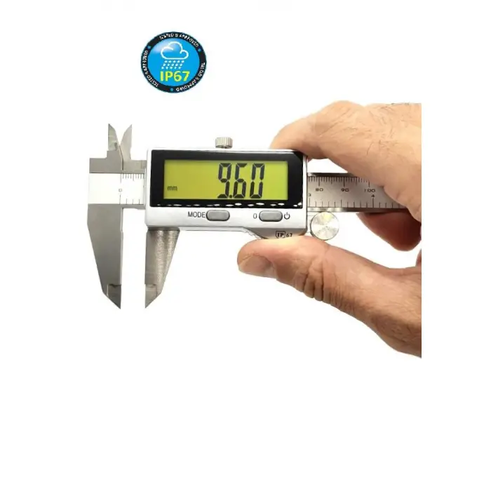 Dasqua 150mm Su ve Toz Geçirmez Dijital Kumpas Büyük Ekran 2610-8105