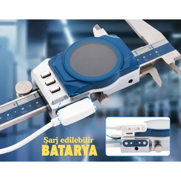 Dasqua 3004-0005 Dijital Ekranlı Saatli Kumpas | 0-150mm