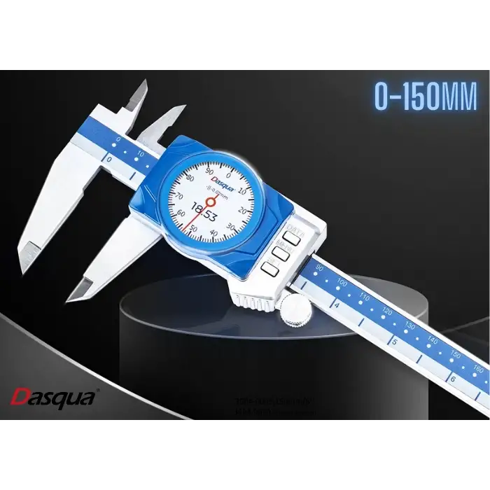 Dasqua 3004-0005 Dijital Ekranlı Saatli Kumpas | 0-150mm