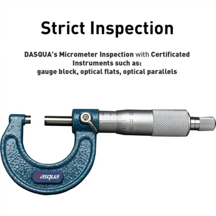 Dasqua 4111-8115A 50-75 Mekanik Mikrometre 0,01 Paslanmaz Mil
