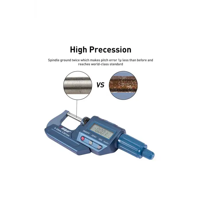 Dasqua 4230-2015 50-75mm Dijital Mikrometre - Paslanmaz Mil