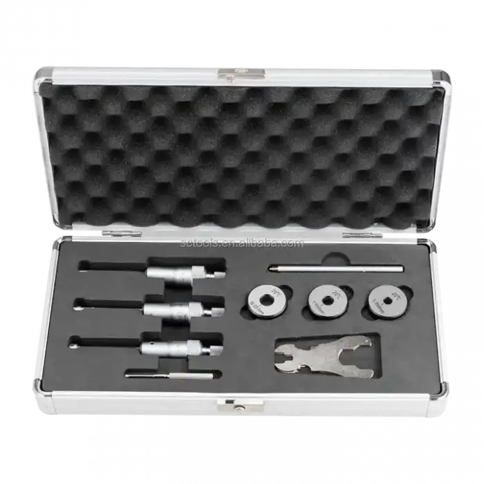 Dasqua 6-12mm Mekanik 3 Ayaklı İç Çap Mikrometre 0,001mm