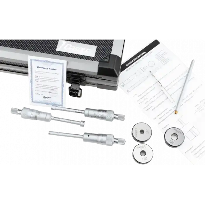Dasqua 6-12mm Mekanik 3 Ayaklı İç Çap Mikrometre 0,001mm