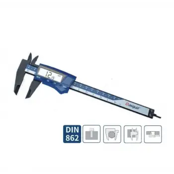 Dasqua 150mm Dijital Plastik Kumpas 0,01mm/0,0005