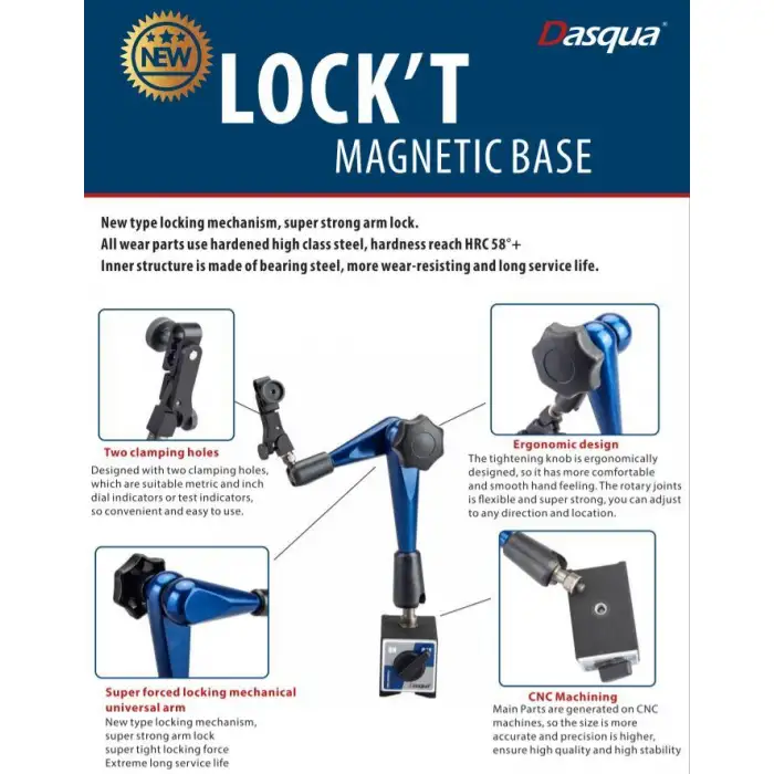 Dasqua 7121-0020 Güçlendirilmiş Manyetik Stand 50kg