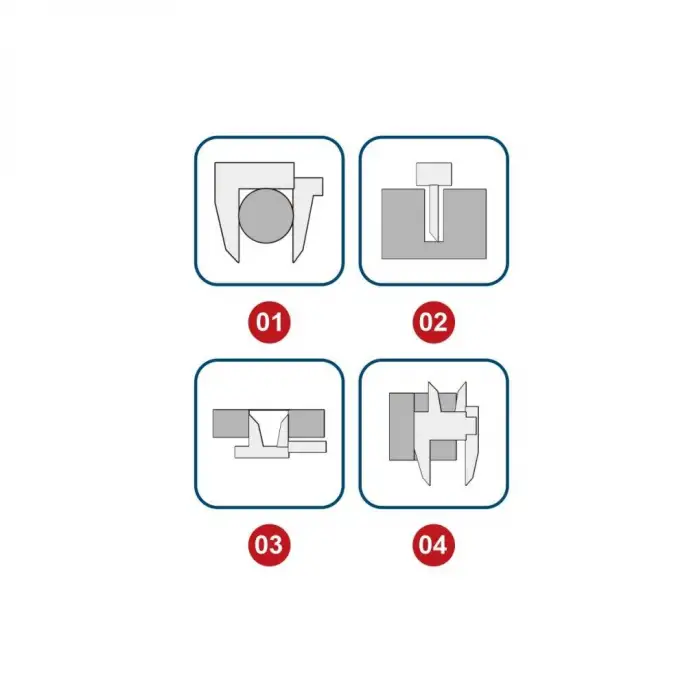 DASQUA 2015-1010 YAĞ, SU, TOZ GEÇİRMEZ 0-200mm Dijital Kumpas IP67
