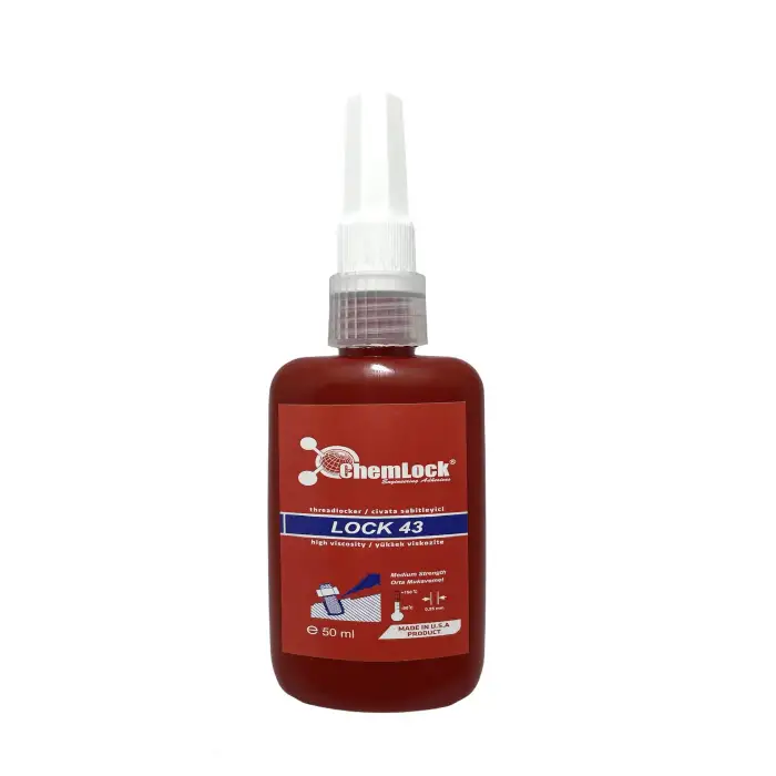 Chemlock Lock 43 Sökülebilir Civata Sabitleyici 50ml.
