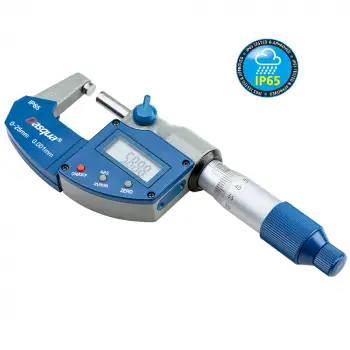Dasqua 0-25mm Dijital Mikrometre Yağa, Suya, Toza Karşı Korumalı IP65 4410-1105