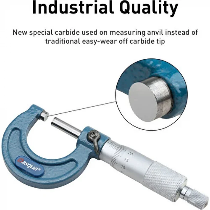 Dasqua 4111-8120A 75-100 Mekanik Mikrometre 0,01 Paslanmaz Mil