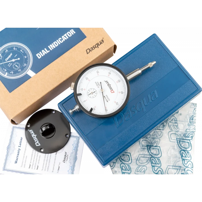 Dasqua 5111-1005 Komparatör Saati | 0-10 mm Ölçüm Aralığı, 0.01 mm Hassasiyet