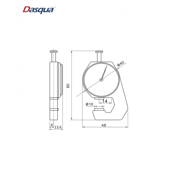 Dasqua 5841-8110 0-10mm Mekanik Kalınlık Komparatörü