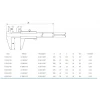DASQUA 0-200mm Monoblok Mekanik Kumpas / 0.02 mm 1380-3010