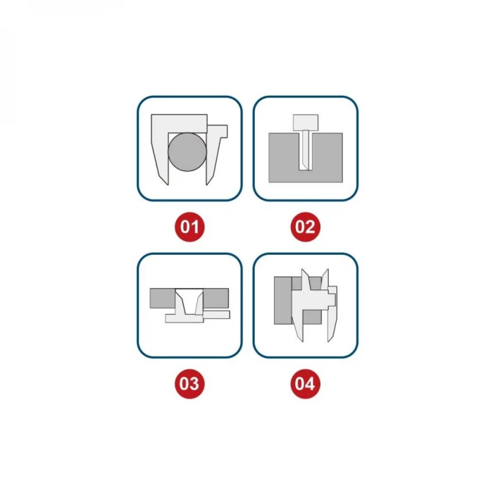 Dasqua 150mm  Dijital Kumpas IP67   | Su-Yağ-Toz Geçirmez 2015-1005