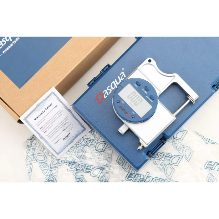 Dasqua 0–25 mm Dijital Kalınlık Komparatörü 0,01 mm / 0.0005” – 2140-8110