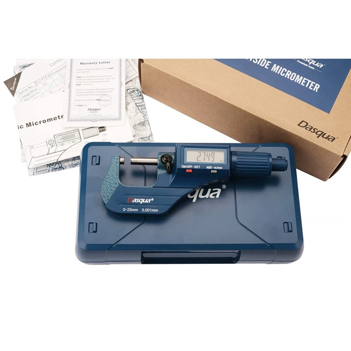 Dasqua Hassas Dijital Mikrometre 0-25mm 4210-2105