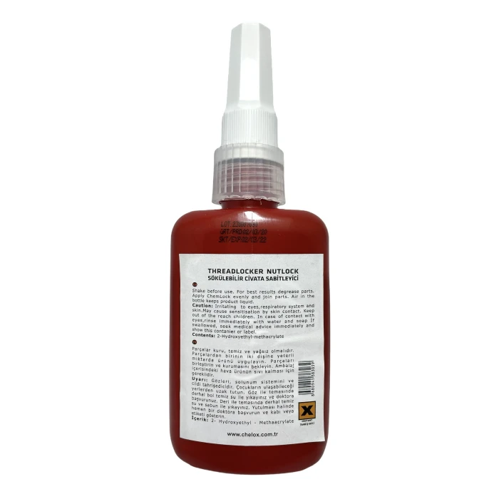 Chemlock Lock 43 Sökülebilir Civata Sabitleyici 50ml.