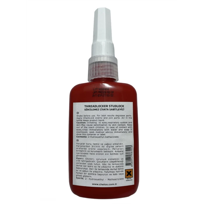 Chemlock Lock 70 Sökülmez Civata Sabitleyici 50ml.