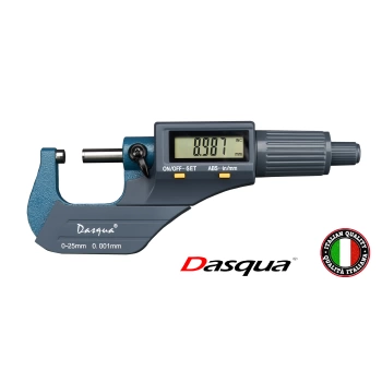 DASQUA 4210-2105 0-25mm DİJİTAL DIŞ ÇAP MİKROMETRE