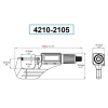DASQUA 4210-2105 0-25mm DİJİTAL DIŞ ÇAP MİKROMETRE
