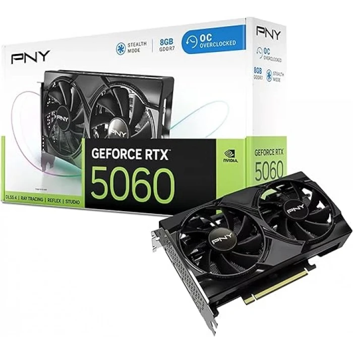 PNY RTX 5060 OC 8GB GDDR7 128Bit VCG50608DFXPB1-O Ekran Kartı