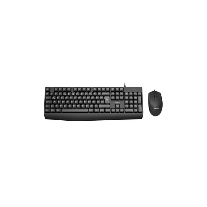 PHILIPS SPT6237B, Siyah, Türkçe Q, USB Kablolu, Klavye Mouse Set