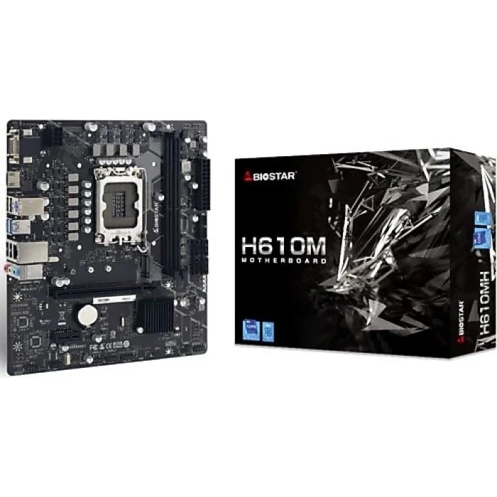 Biostar H610MHP 2.0 Intel 1700p DDR4 3200 HDMI VGA M2 mATX