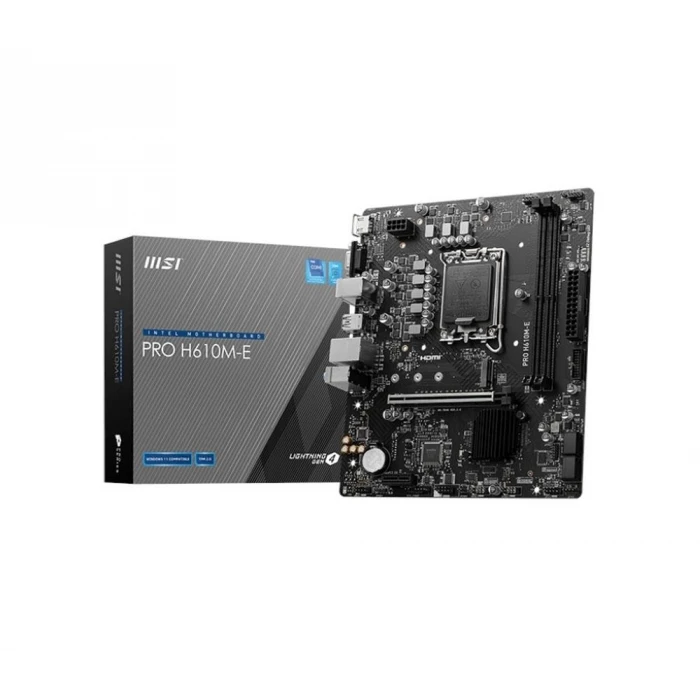 MSI Pro H610M-E Intel LGA1700 DDR5 Micro ATX Anakart