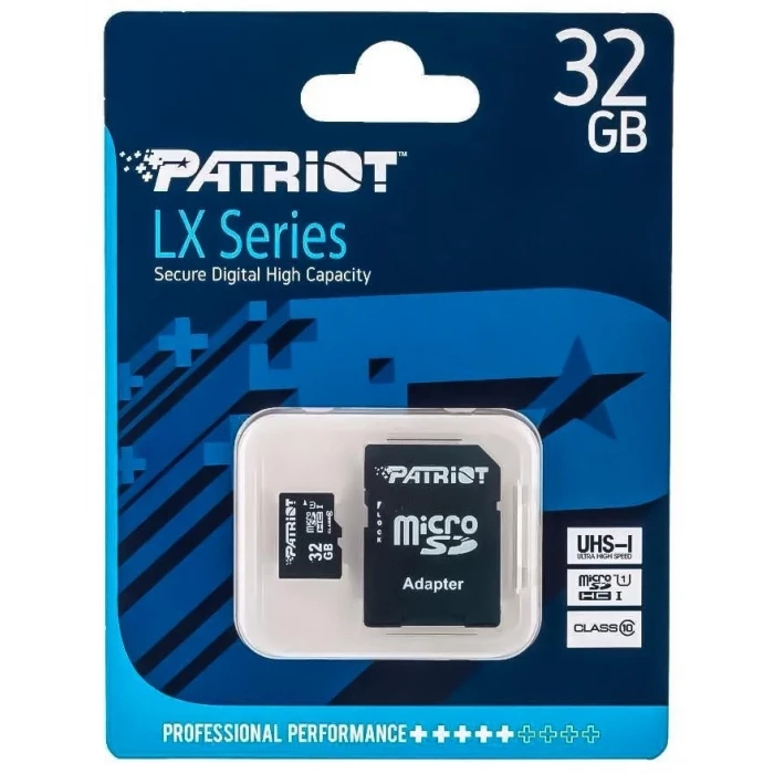 Patriot  32GB LX SERIES UHS-I ADPT MicrosdHc Kart (PSF32GMCSDHC10)