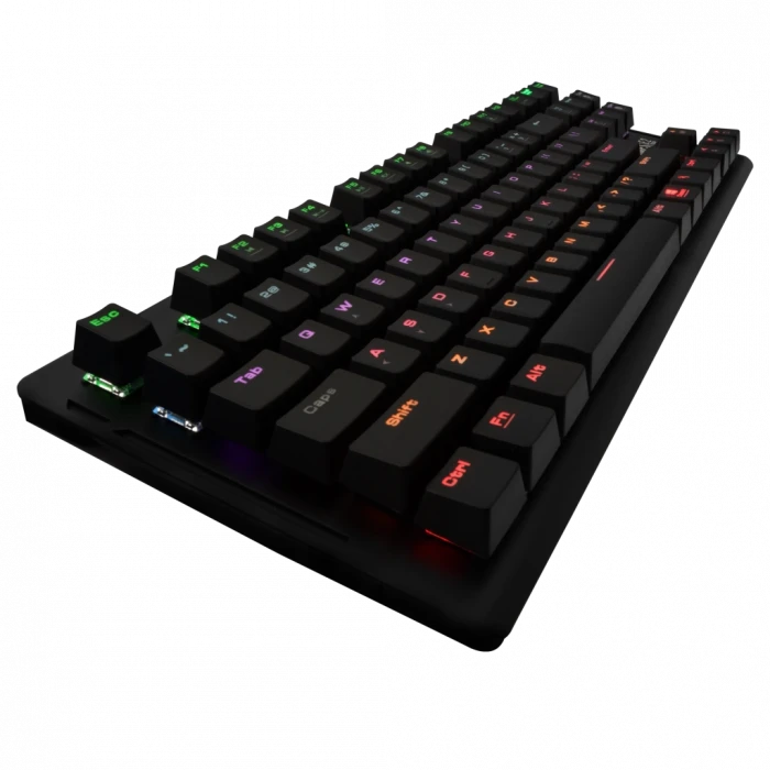 GAMDIAS HERMES-E2, USB Kablolu, İngilizce,  Rainbow Backlight, Blue Mekanik Switch, Gaming Klavye