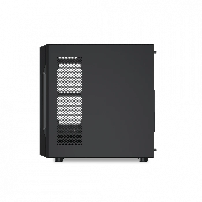 SAMA S40BK Black, H700BK 700W, 80 PLUS, Tempered Glass Panel, Mesh Ön Panel, Type-C, 4x120mm ARGB Fan, ATX, GAMING KASA
