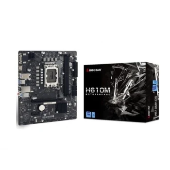 Biostar H610MH D5 Anakart Ddr5 5600MHZ M.2 Hdmı VGA USB 3.2 96GB Max 1700P (12.13.14.nesil)