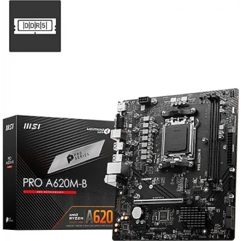 MSI PRO A620M-B AMD A620 AM5 DDR5 6800(OC) ANAKART