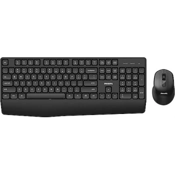 PHILIPS SPT6348B, Siyah, Türkçe Q, 2.4Ghz Kablosuz, Multimedya Klavye Mouse Set