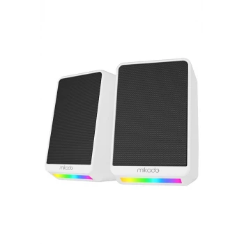 Md-178 2.0 3w-2 Beyaz Rgb Aydınlatmalı Usb 3.5mm Usb 5v Speaker Hoparlör