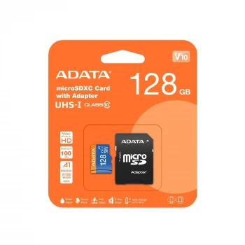 ADATA Premier 128GB Micro SDHC U1/C10 AUSDX128GUICL10A1-RA1