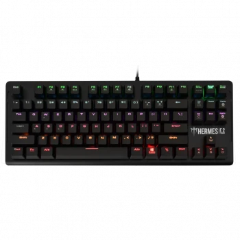 GAMDIAS HERMES-E2, USB Kablolu, İngilizce,  Rainbow Backlight, Blue Mekanik Switch, Gaming Klavye