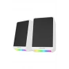 Md-178 2.0 3w-2 Beyaz Rgb Aydınlatmalı Usb 3.5mm Usb 5v Speaker Hoparlör